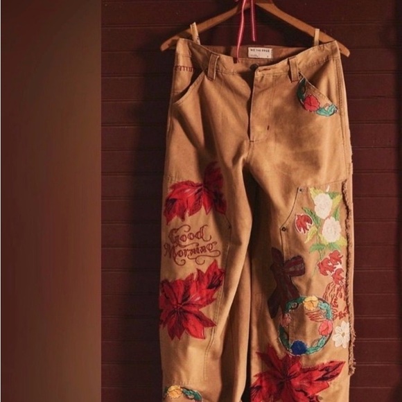 We The Free Pants - We The Free - Free People, Bright Time Craft Pants, Let It Rein